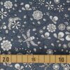 Jersey Blumen Fantastico dunkelblau Detail