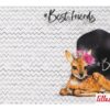 Jersey Panel BFF Rehkitz Detail rechts