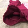 Nähpaket Kleid Vögel bordraux Flügelärmel Detail