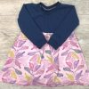 Nähpaket Kleid Indigo lange Ärmel