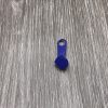 Reißverschluss Endlos Detail unten blau