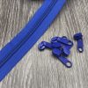 Reißverschluss Endlos mit Zipper blau