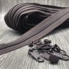 Reißverschluss Endlos mit Zipper braun