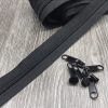 Reißverschluss Endlos mit Zipper schwarz