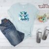 Bügelbild himmlischer Drache Wolke türkis Größe M Kindershirt