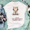Bügelbild Schlafendes Kätzchen Größe L Damenshirt