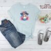 Bügelbild violette Hexe Größe M Kindershirt