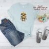 Rostiger Roboter Bügelbild Größe M Kindershirt