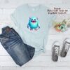 Bügelbild Monster mit Federn Größe M
