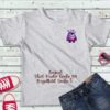 Bügelbild Monster lila grumpy Größe S