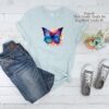 Schmetterling Bügelbild Größe M Kindershirt