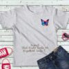 Schmetterling Bügelbild Größe S Kindershirt