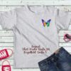 Schmetterling Bügelbild Größe S Kindershirt