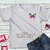 Schmetterling Bügelbild Größe S Kindershirt