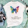 Schmetterling Bügelbild Größe L Damenshirt