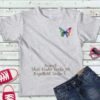 Schmetterling Bügelbild Größe S Kindershirt