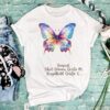 Schmetterling Bügelbild Größe L Damenshirt