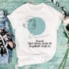 OneLine Gesicht grün Bügelbild Größe XL Damenshirt
