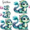 Bügelbild Drache Häuptling Größen