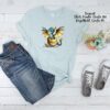 Bügelbild Drache goldenes Ei Größe M Kindershirt