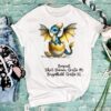 Bügelbild Drache goldenes Ei Größe XL Damenshirt