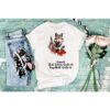 Bügelbild Winter Wolf Bäume Größe XL Damenshirt