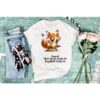 Bügelbild Winter Babyfuchs Wald Größe XL Damenshirt