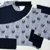 Nähpaket Nähset zugeschnitten Pullover Sweater Füchse geteilt – Bild 3