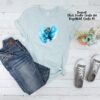 Bügelbild Ninja blau Stock Größe M Kindershirt