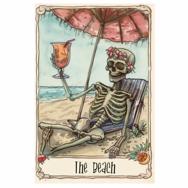 Bügelbild Tarotkarte The Beach