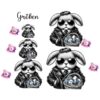 Bügelbild Ostern Mafia Osterhase Größen