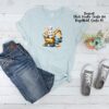 Bügelbild Ostern Hase im Bagger Größe M Kindershirt