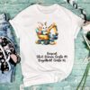 Bügelbild Ostern Hase im Bagger Größe XL Damenshirt