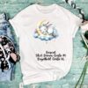 Bügelbild Ostern Hase Mond Wolken schlafend Größe XL Damenshirt