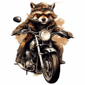 buegelbild-wolf-auf-motorrad