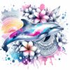 Bügelbild Ocean Delfin Mandala